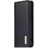 For Huawei P40 2 in 1 Detachable Magnetic Horizontal Flip Genuine Leather Case with Holder & Card Slots & Wallet(Black)