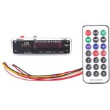 Car 5V Color Screen Audio MP3 Player Decoder Board FM Radio SD Card USB  with Bluetooth Function & Remote Control