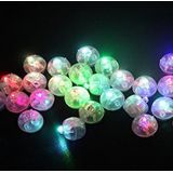 100 PCS Round Flash Ball LED Balloon Lights Mini Flash Luminous Lamps Lantern Bar Christmas Wedding Party Decoration Lights(Multicolor flash)