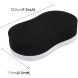 Car Wax Sponge 8- Word Shape Sponge High-density Waxing Sponge(Black)