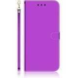 For iPhone 6 Plus / 6s Plus Imitated Mirror Surface Horizontal Flip Leather Case with Holder & Card Slots & Wallet & Lanyard(Purple)