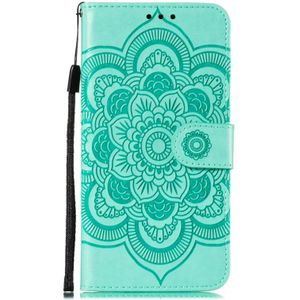 For Motorola Moto G 5G Plus Mandala Embossing Pattern Horizontal Flip PU Leather Case with Holder & Card Slots & Walle & Lanyard(Green)