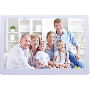 13 inch LED Display Digital Photo Frame with Holder & Remote Control  Allwinner F16  Support SD / MS / MMC Card and USB(White)