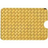 100 PCS Aluminum Foil RFID Blocking Credit Card ID Bank Card Case Card Holder Cover  Size: 9 x 6.3cm(Golden Grid)