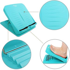 Foldable Stretching Plantar Massage Pedal Standing Body Sculpting Stretching Panels Wedge  Size: 27*30.5cm (Blue-green)