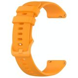 For Garmin Vivoactive 4S Small Plaid Silicone Strap( Orange)