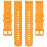 For Garmin Vivoactive 4S Small Plaid Silicone Strap( Orange)