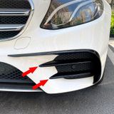 Car Front Bumper AMG Air Inlet Grille Decoration Sticker Strip for Mercedes-Benz E Class W213 2016-2020/E200/E260/E300 (Mirror)