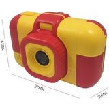 High-definition Dual-camera Photo Children Digital Camera Baby Toy(Red Yellow)