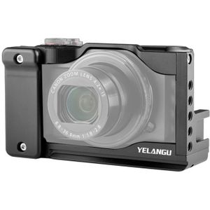 YELANGU C13 YLG0713A Video Camera Cage Stabilizer for Canon Powershot G7X Mark III / G7X3 (Black)