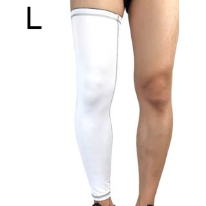 Outdoor Basketball Badminton Sports Knee Pad Riding Running Gear Long Breathable Protection Legs Pantyhose  Size: L