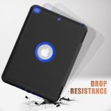 Voor iPad 10 2 magnetische horizontale Flip beschermhoes met drie-opklapbare houder & slaap/Wake-up functie & Pensleuven (blauw)