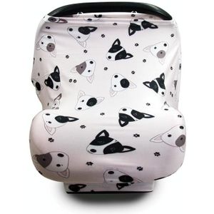 Multifunctional Enlarged Stroller Windshield Breastfeeding Towel Baby Seat Cover(Puppy)
