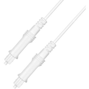 20m EMK OD2.2mm Digital Audio Optical Fiber Cable Plastic Speaker Balance Cable(White)