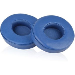 1 Pair Leather Headphone Protective Case for Beats Solo2.0 / Solo3.0 Wireless Version (Blue)