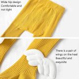 Spring And Autumn Children Tights Baby Knitting Pantyhose Size: M 1-2 Years Old(Yellow)