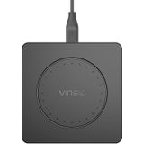 Vinsic 5V 1A Output Qi Standard Portable Wireless Charger Pad  For iPhone 8 / 8 Plus / X &  Galaxy Note 5/S6/S6 Edge/S6 Edge+ & Nokia Lumiaand Other Qi-Enabled Phones and Tablets (AC Adapter not Included)