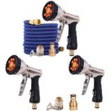 2068 Car Washing Telescopic Magic Hose Garden Watering Alloy Sprinkler  Style: 7.5m Set