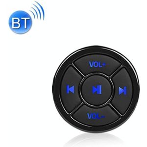 Car Mobile Phone Remote Control Bluetooth Wireless Multimedia Button Remote Control Music Playback Selfie  Colour: Black