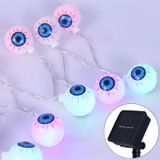 2.5m Ghost Eyes Design Halloween Series Solar Powered LED String Light  20 LEDs Party Props Fairy Decoration Night Lamp