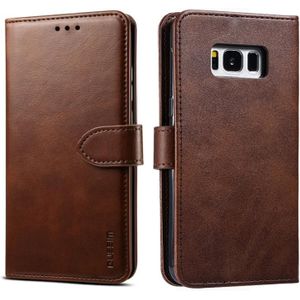 For Galaxy S8 GUSSIM Business Style Horizontal Flip Leather Case with Holder & Card Slots & Wallet(Brown)