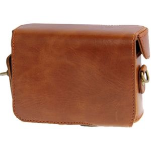 Leather Camera Case Bag for Sony HX50 (Brown)
