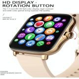 Y20 1.69 inch Color Screen Smart Watch IP67 Waterproof Support Heart Rate Monitoring/Blood Pressure Monitoring/Blood Oxygen Monitoring/Sleep Monitoring(Gold)