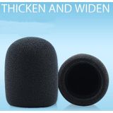 2 PCS Suitable For Audio-Technica AT2020/ATR2500/AT2035 Microphone Sponge Cover Blowout And Windproof Microphone Cover(Black )