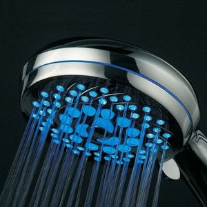 ENKAY RC-9816 Jump Change Seven Colors 5-LED Shower Head  No Battery