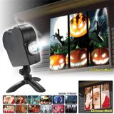 Christmas Halloween Laser Projector Mini Window Home Theater Projector  Plug Type:EU Plug