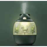 MJ010 USB Air Humidifier Home Small Bedroom Desktop Carousel Air Humidifier with Music Box  Product specifications: Battery Type(Green)