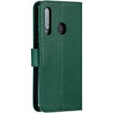 Feather Pattern Litchi Texture Horizontal Flip Leather Case with Wallet & Holder & Card Slots For Huawei Honor 10i / P Smart+ 2019 / Honor 20i / Honor 10 Lite(Green)