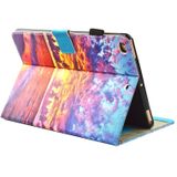 For iPad 9.7 (2018) & iPad 9.7 inch 2017 / iPad Air / iPad Air 2 Universal Sunset Landscape Pattern Horizontal Flip Leather Protective Case with Holder & Card Slots