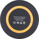 Universal QI Standard Round Wireless Charging Pad (Black + Orange)