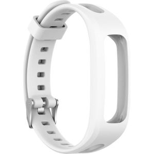 For Huawei Honor Band 4 Running Version / Band 3e Universal Silicone Replacement Wrist Strap Watchband(White)