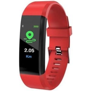 ID115 0.96 inch OLED Screen Smart Watch Wristband Pedometer Sport Fitness Tracker bracelet(Red)