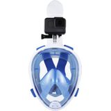 PULUZ 240mm Fold Tube Water Sports Diving Equipment Full Dry Snorkel Mask for GoPro HERO6 /5 /5 Session /4 Session /4 /3+ /3 /2 /1  Xiaoyi and Other Action Cameras  S/M Size(Blue)