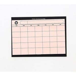 30 Sheets Weekly Planner Sticky Notes Cute Stationery Office Paper Memo Pad(Orange)