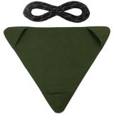 Outdoor Triangle Stool Camp Waterproof Canvas Portable DIY Chair Scorpion Fishing Stool(Army Green)