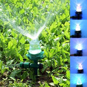 LED Luminous Lawn Sprinkler Automatic Water Sprinkler Garden Outdoor Irrigation Nozzle for Courtyard