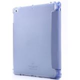 For iPad Air 2 Airbag Deformation Horizontal Flip Leather Case with Holder & Pen Holder(Purple)