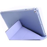 For iPad Air 2 Airbag Deformation Horizontal Flip Leather Case with Holder & Pen Holder(Purple)