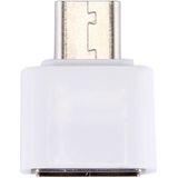 Plastic USB Type-C Male to USB 2.0 Female OTG Data Transmission Charging Adapter  For Galaxy S8 & S8 + / LG G6 / Huawei P10 & P10 Plus / Xiaomi Mi 6 & Max 2 and other Smartphones(White)