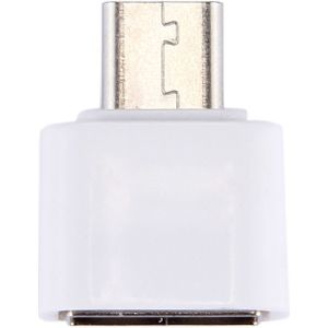 Plastic USB Type-C Male to USB 2.0 Female OTG Data Transmission Charging Adapter  For Galaxy S8 & S8 + / LG G6 / Huawei P10 & P10 Plus / Xiaomi Mi 6 & Max 2 and other Smartphones(White)