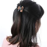 Fashion Women Hair Claw Elegant Mini Simple Colorful Bun Hair Accessories(Coffee)