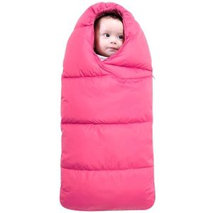 Baby Sleeping Bag Thickened Warm Newborn Quilt  Size:80cm  for 0-1 Years Old (Red)