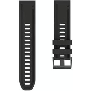 Voor Garmin Fenix 6s Quick Release siliconen band(zwart)