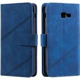 For Samsung Galaxy A5 2017 Skin Feel Business Horizontal Flip PU Leather Case with Holder & Multi-Card Slots & Wallet & Lanyard & Photo Frame(Blue)