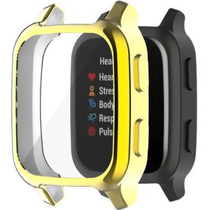 Voor Garmin Venu Sq 2 Volledige dekking TPU Galvaniseren Horloge Case (Goud)