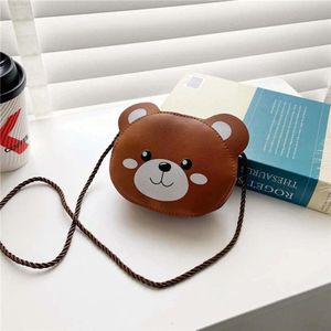 4 PCS Children Mini Cute Cartoon Single Shoulder Bags(Brown Bear)
